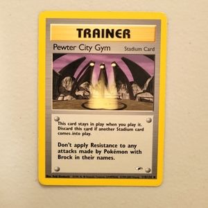 Classic Pewter City Gym 115/132 Gym Heroes Uncommon Trainer Card